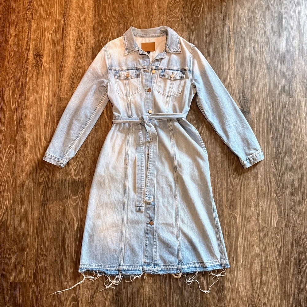 sanctuary long denim jacket